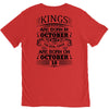 Real Kings Are Born On October 18 V-Neck Tee