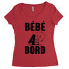 bebe a bord Women's Triblend Scoop T-shirt