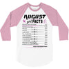 August Girl Facts Leo 3/4 Sleeve Shirt