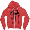 garbage ghost Zipper Hoodie