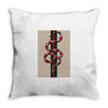 Gucci Pattern and Snake Throw Pillow