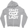 crazy cat lady Zipper Hoodie