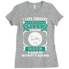I Love Someone With Liver Cancer To The Moon And Back Ladies Fitted T-Shirt