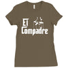 el compadre   the godfather in spanish espanol movie symbol mexcian te Ladies Fitted T-Shirt