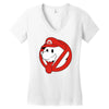 mario ghost Women's V-Neck T-Shirt