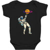 astronaut basketball planet Baby Bodysuit