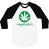 vegetarian sweet leaf 3/4 Sleeve Shirt