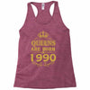 queens are born in 1990 Racerback Tank