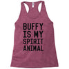 buffy spirit animal Racerback Tank