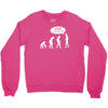 banksy funny human evolution indie Crewneck Sweatshirt