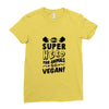 Be A Super Hero For Animals Go Vegan! Ladies Fitted T-Shirt