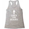obey the beard funny Racerback Tank