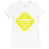 warning may...talking about fishing Ladies Fitted T-Shirt
