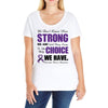 we don't know how strong we are until being strong is the only choice Ladies Curvy T-Shirt