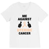 Me Against Uterine Cancer V-Neck Tee