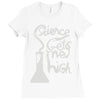 science gets me high Ladies Fitted T-Shirt