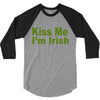 kiss me i'm irish 3/4 Sleeve Shirt