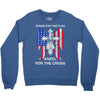 stand for the flag kneel for the cross Crewneck Sweatshirt