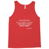 oscar wilde quote girls Tank Top