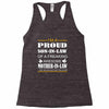 im a proud son in law Racerback Tank