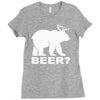 bear deer beer Ladies Fitted T-Shirt