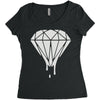 dripping diamond Women's Triblend Scoop T-shirt