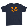 scary pumpkin face halloween Youth Tee