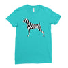 zebra pattern Ladies Fitted T-Shirt