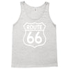 route 66 stampa bianca starda america sport Tank Top