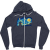 super starry night Zipper Hoodie