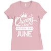 Queens Are Born In June Ladies Fitted T-Shirt