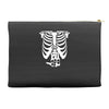 beer belly xray skeleton funny Accessory Pouches