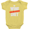 wine diet challenge accepted Baby Bodysuit