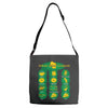 cheesy talk Adjustable Strap Totes