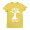 Best Friend Golden Ladies Fitted T-Shirt