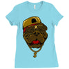 dog hip hop style Ladies Fitted T-Shirt