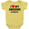 i love my awesome mechanic Baby Onesie