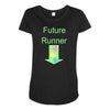 future runner Maternity Scoop Neck T-shirt