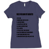 rules for dating my daughter shirt t shirt perfect father's gift Ladies Fitted T-Shirt