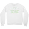 i before e grammar rule Crewneck Sweatshirt