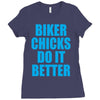 biker chicks do it better Ladies Fitted T-Shirt