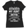 Dear Auntie, Thanks For Being My Aunt Ladies Fitted T-Shirt