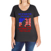 we stand for the flag Ladies Curvy T-Shirt