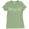 prayer the original wireless connection Ladies Fitted T-Shirt