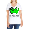 arcade player 2 Ladies Curvy T-Shirt