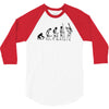 evolution of a guitarist 3/4 Sleeve Shirt