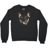 blue and tan frenchie Crewneck Sweatshirt