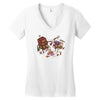 bar fight Women's V-Neck T-Shirt