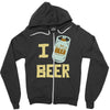 i beer beer Zipper Hoodie
