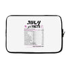 July Girl Facts Leo Laptop sleeve